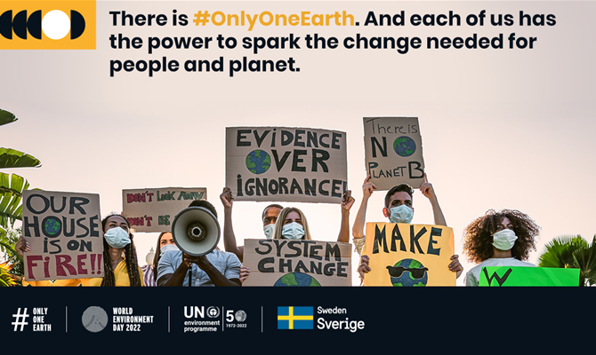 #OnlyOneEarth: il 5 giugno si celebra la giornata mondiale dell’ambiente 2022